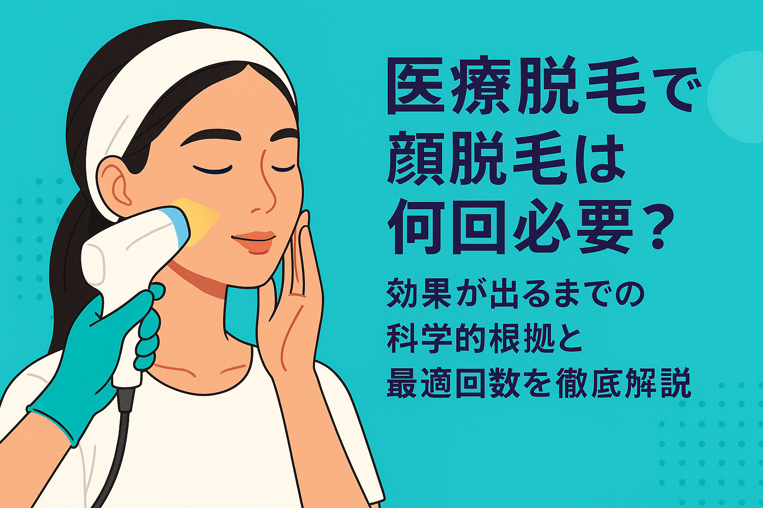 医療脱毛で顔脱毛は何回必要？効果が出るまでの科学的根拠と最適回数を徹底解説