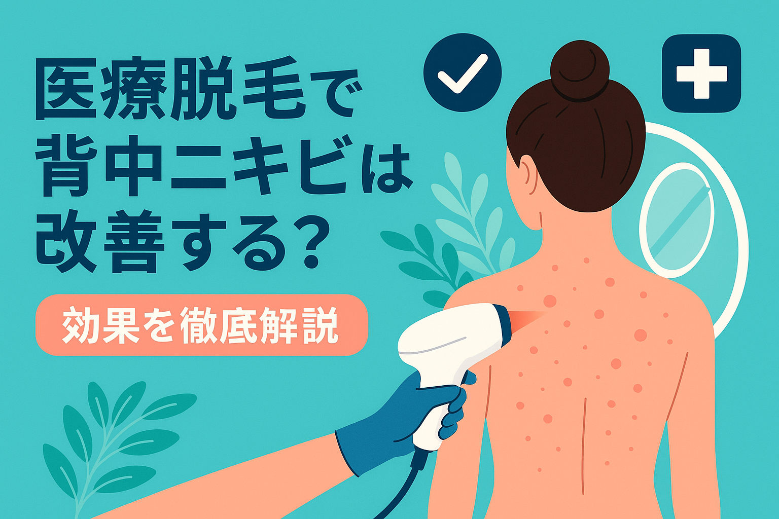 医療脱毛で背中ニキビは改善する？効果を徹底解説