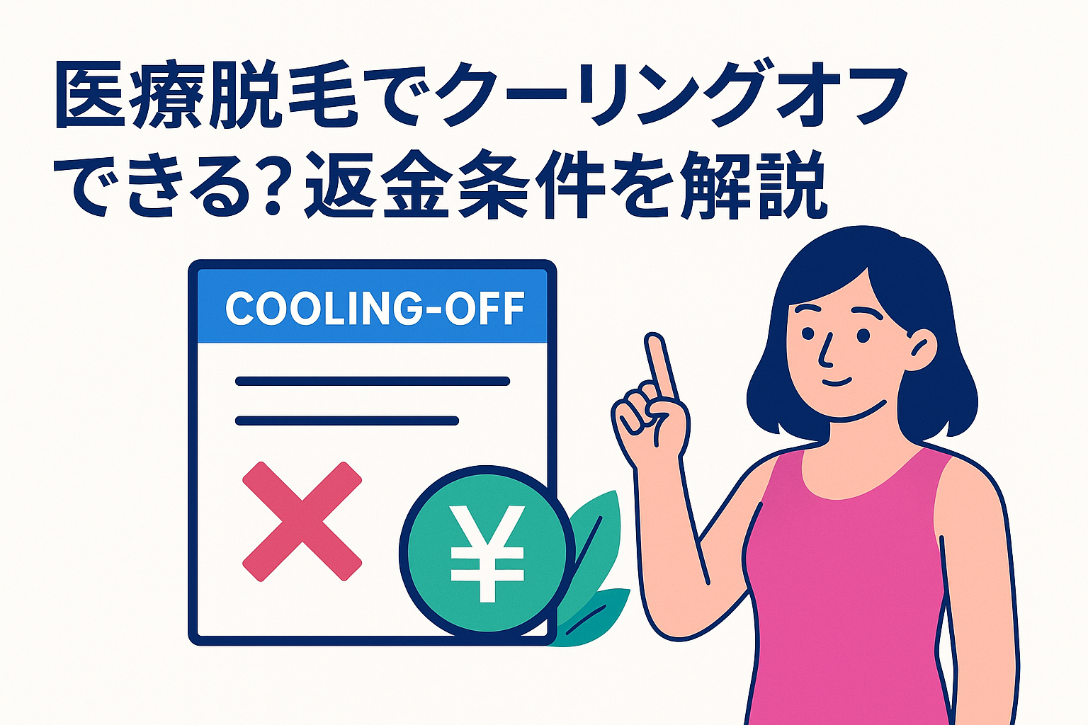 医療脱毛でクーリングオフできる？返金条件を解説