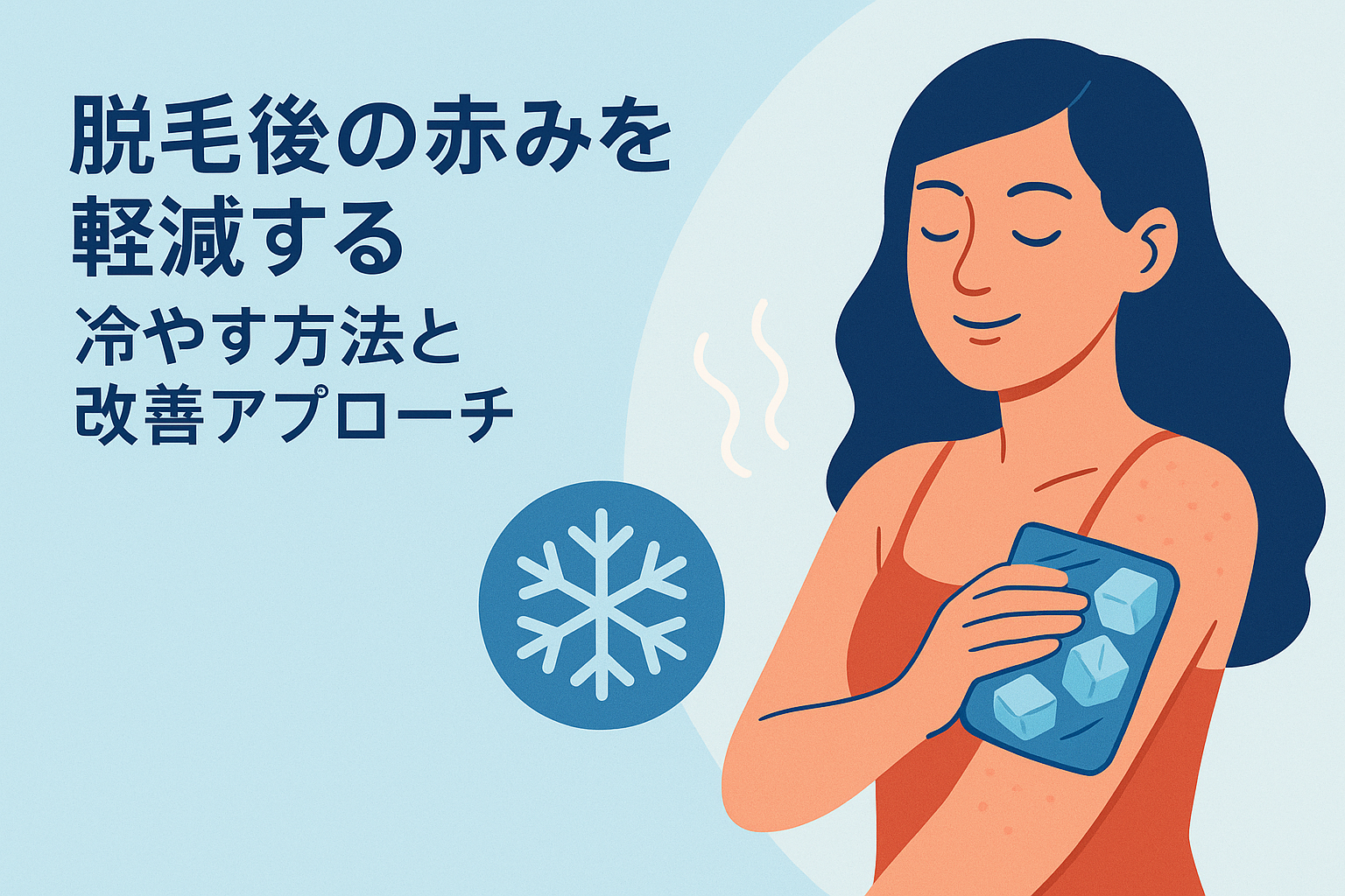 脱毛後の赤みを軽減する冷やす方法と改善アプローチ