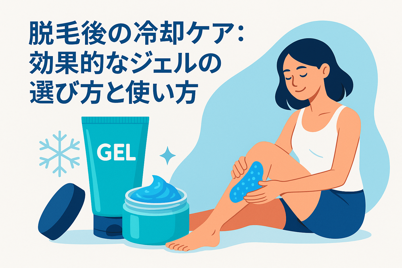 脱毛後の冷却ケア：効果的なジェルの選び方と使い方