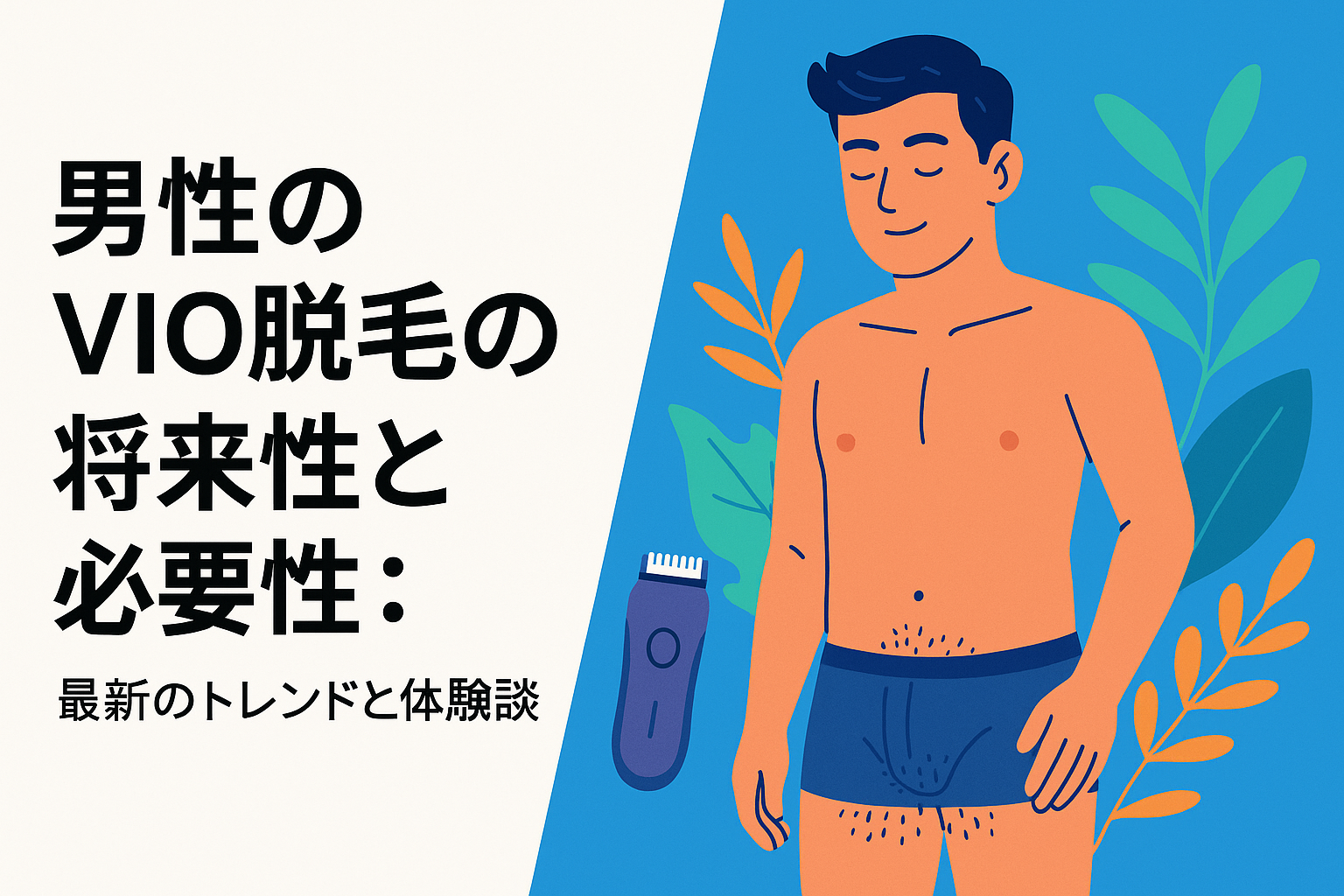 男性のVIO脱毛の将来性と必要性：最新のトレンドと体験談