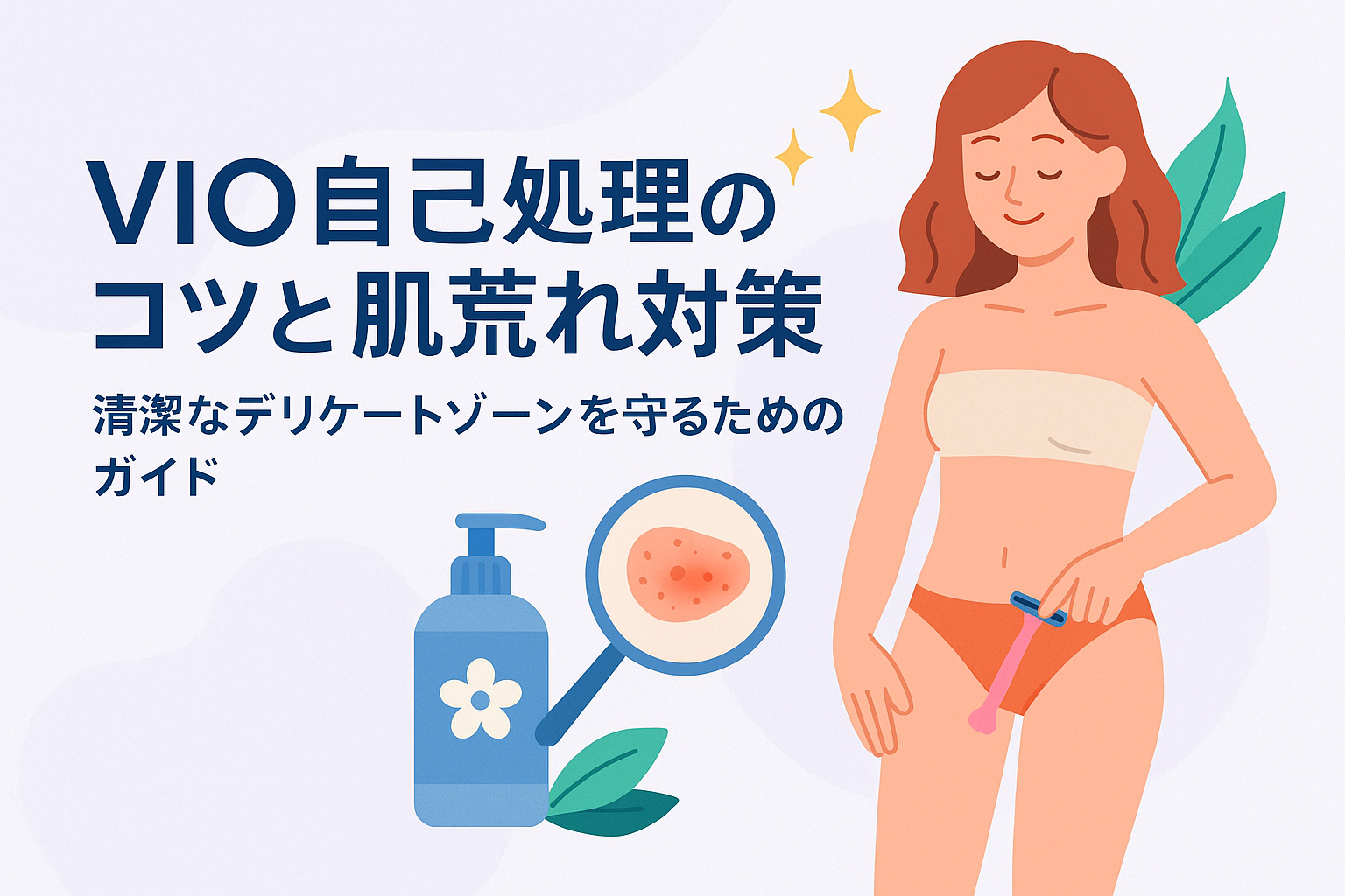VIO自己処理のコツと肌荒れ対策｜清潔なデリケートゾーンを守るためのガイド