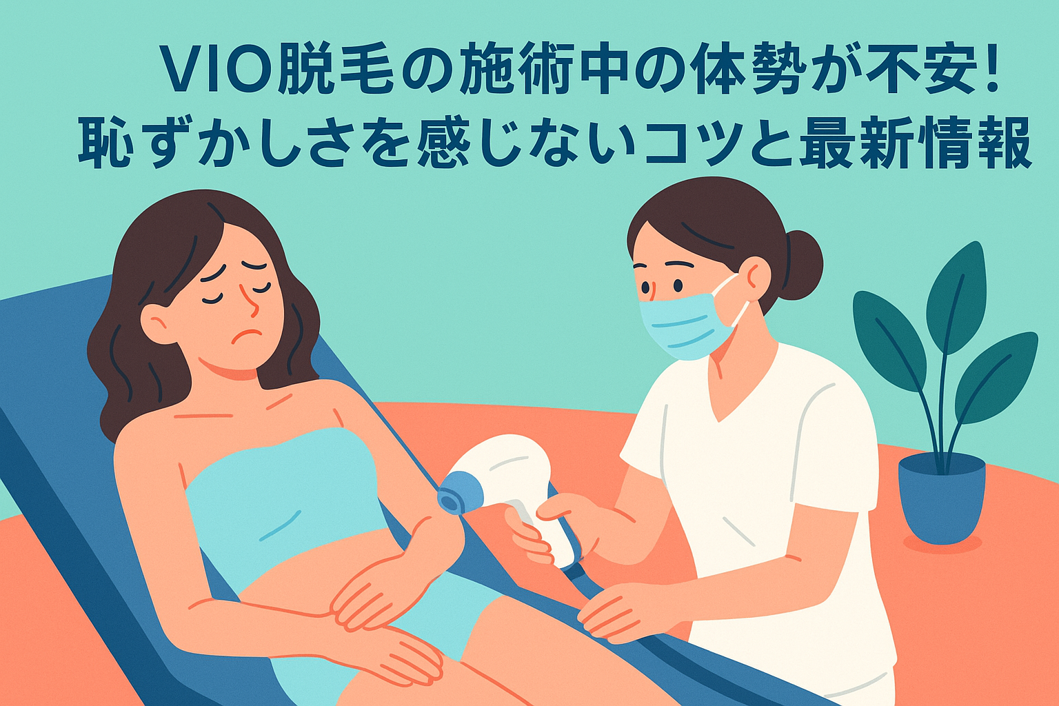 VIO脱毛の施術中の体勢が不安！恥ずかしさを感じないコツと最新情報
